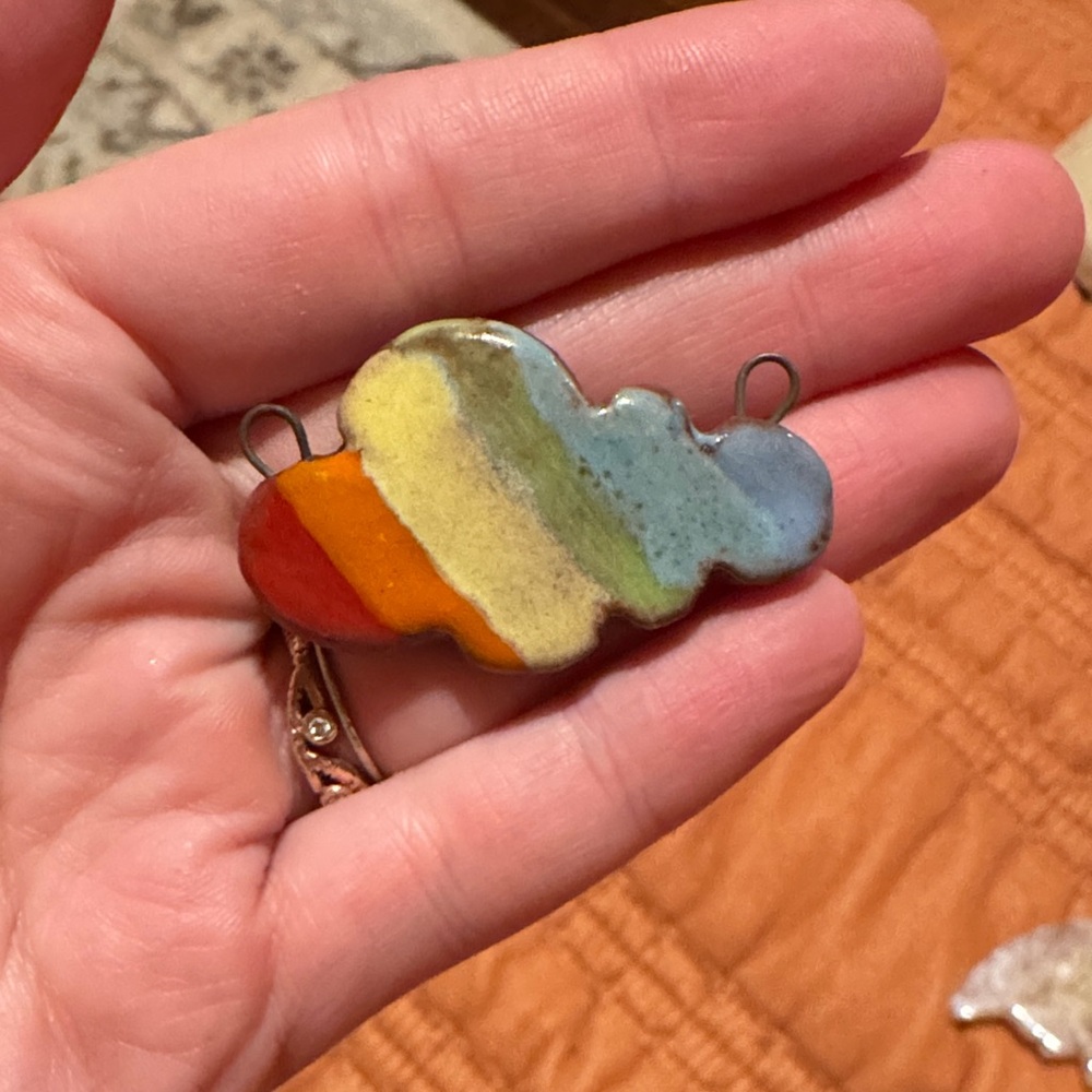 Colorful Cloud Pendant ceramic